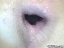 Tobi inserts a dildo and a camera into her gaping holes