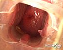 Hot slut inserting a dildo and a speculum