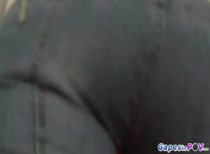 Babe blows and gets anal
